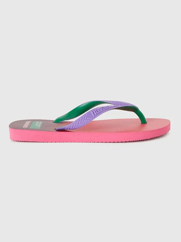 Benetton Zehentrenner in Rosa>Kinder Sandalen·Zehensandalen