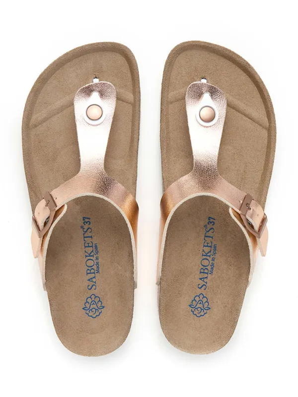 SABOKETS Zehentrenner in Rosa/ Gold Best