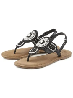 LASCANA Zehentrenner in schwarz>Kinder Sandalen·Zehensandalen