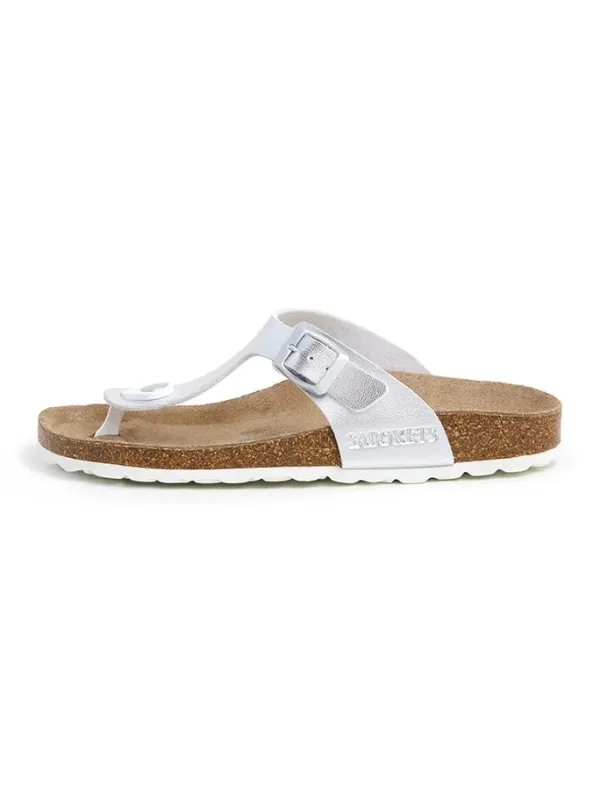 SABOKETS Zehentrenner in Silber>Damen Sandalen